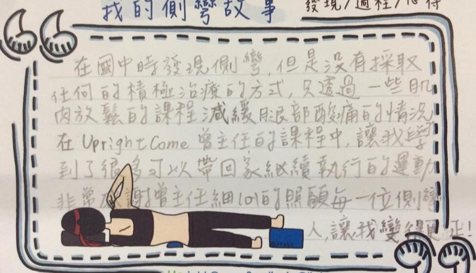 台北／24 歲／女孩／脊椎側彎 37 度