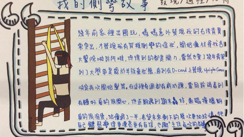 新竹／22 歲／女孩／胸椎側彎 47 度