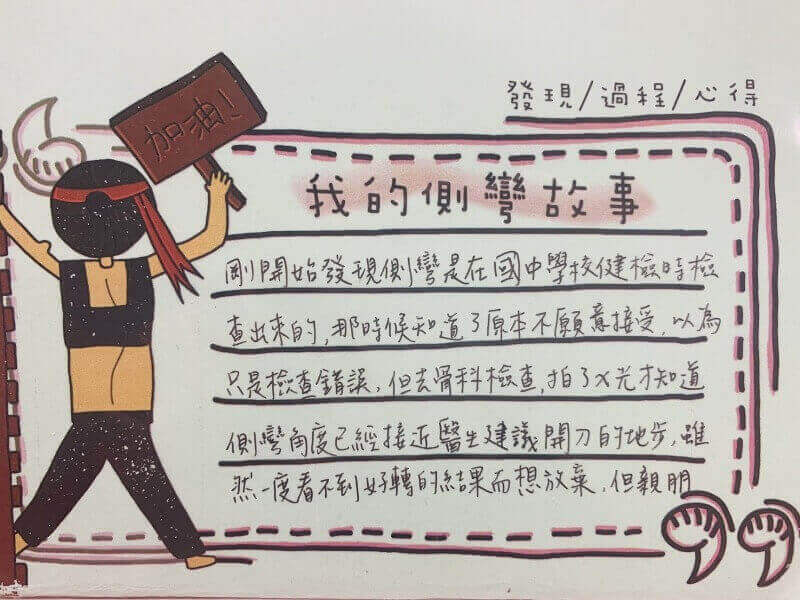 高雄／13 歲／女孩／脊椎側彎 46 度